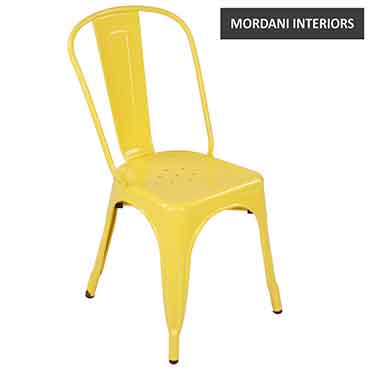 Tolix Yellow Cafe Chair Replica