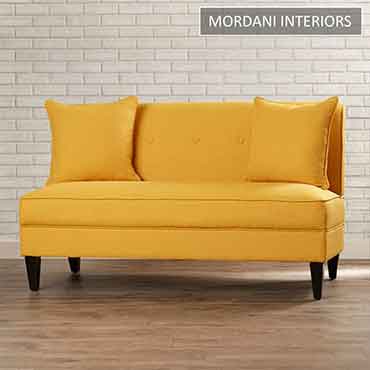 Akerbar 2 Seater Yellow Designer Sofa