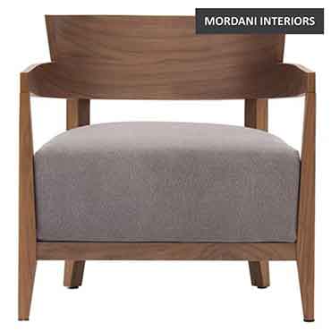 Andrea Grey Accent Chair