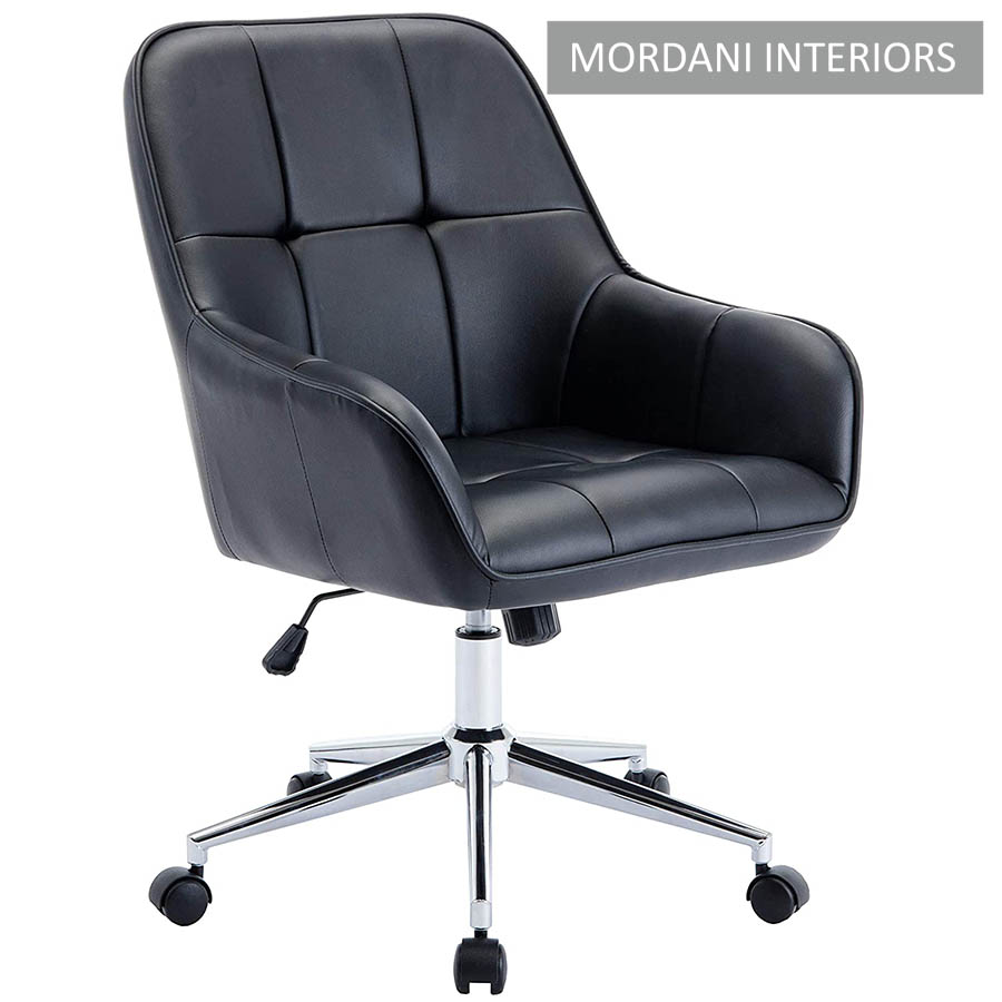 Arlo Black Checks Designer Chair
