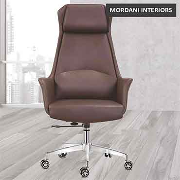 Balmain High Back 100% Genuine Leather Chair
