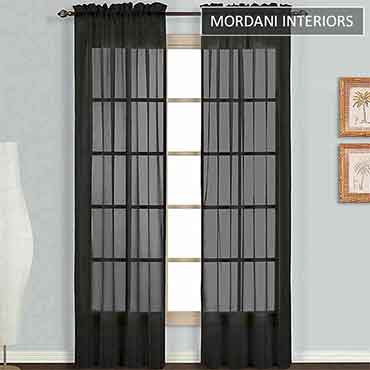 Black Sheer Curtain