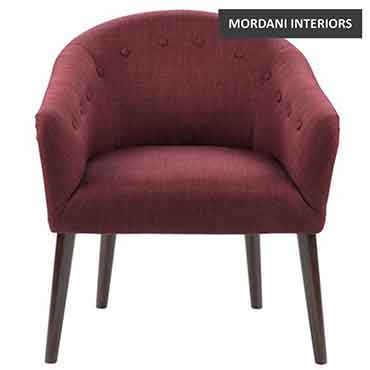Broby Red Accent Chair