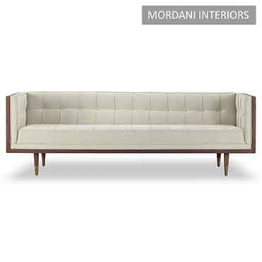 Off White Cordero Veneer Sofa