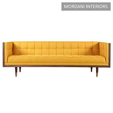 Yellow Cordero Veneer Sofa