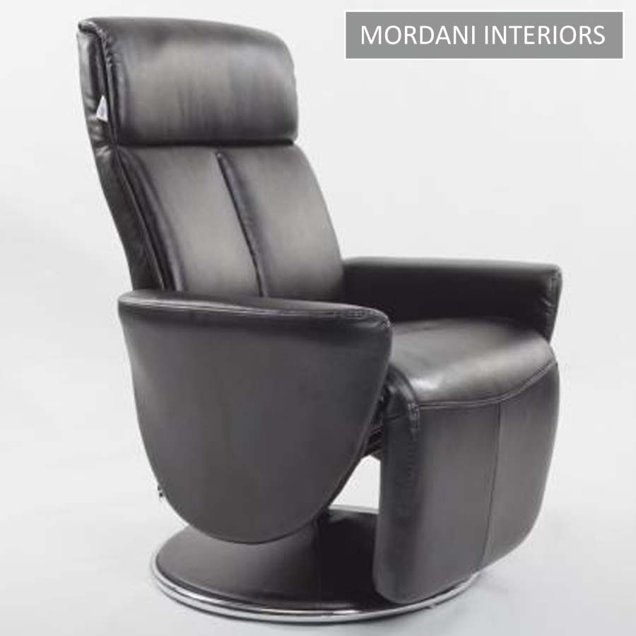 Crandell Black Recliner Chair