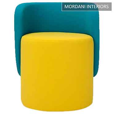 Daron Yellow Pouffe Stool