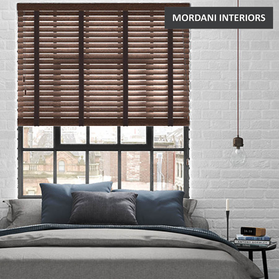 English Walnut  Wooden Venetian Blind