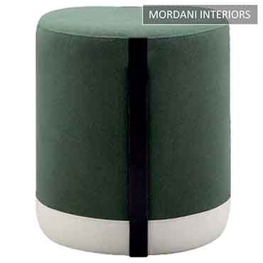 Fabia Grey Pouffe Stool