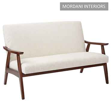 Falsa 2 Seater White Loveseat Sofa