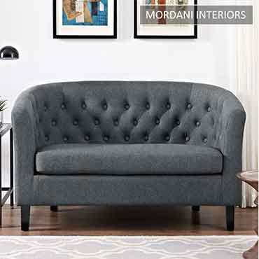 Gabino Dark Grey Loveseat Sofa