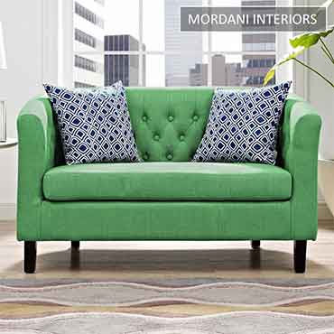 Gabino Green Loveseat Sofa