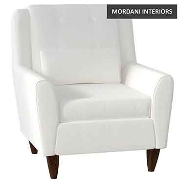 Glenrothes White Accent Chair