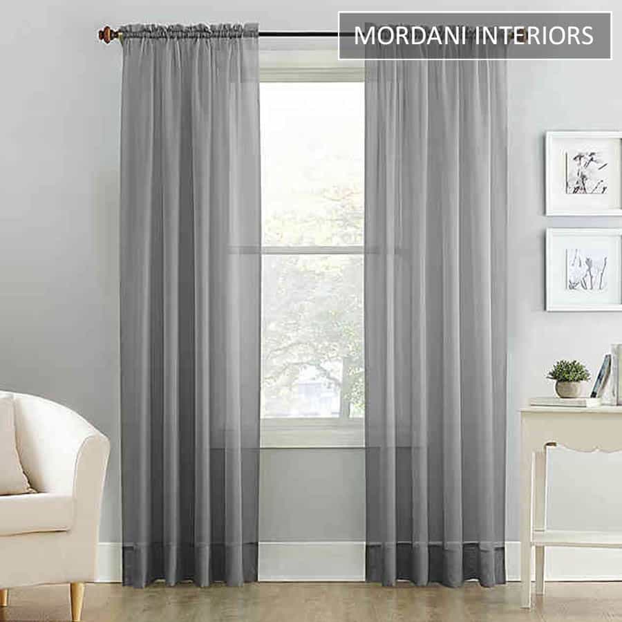 Light Grey Sheer Curtain