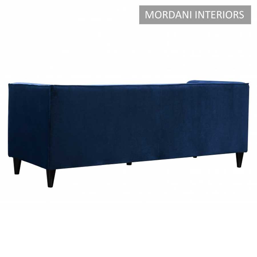 Kirkwall Navy Blue Velvet Bespoke Sofa Mordani Interiors