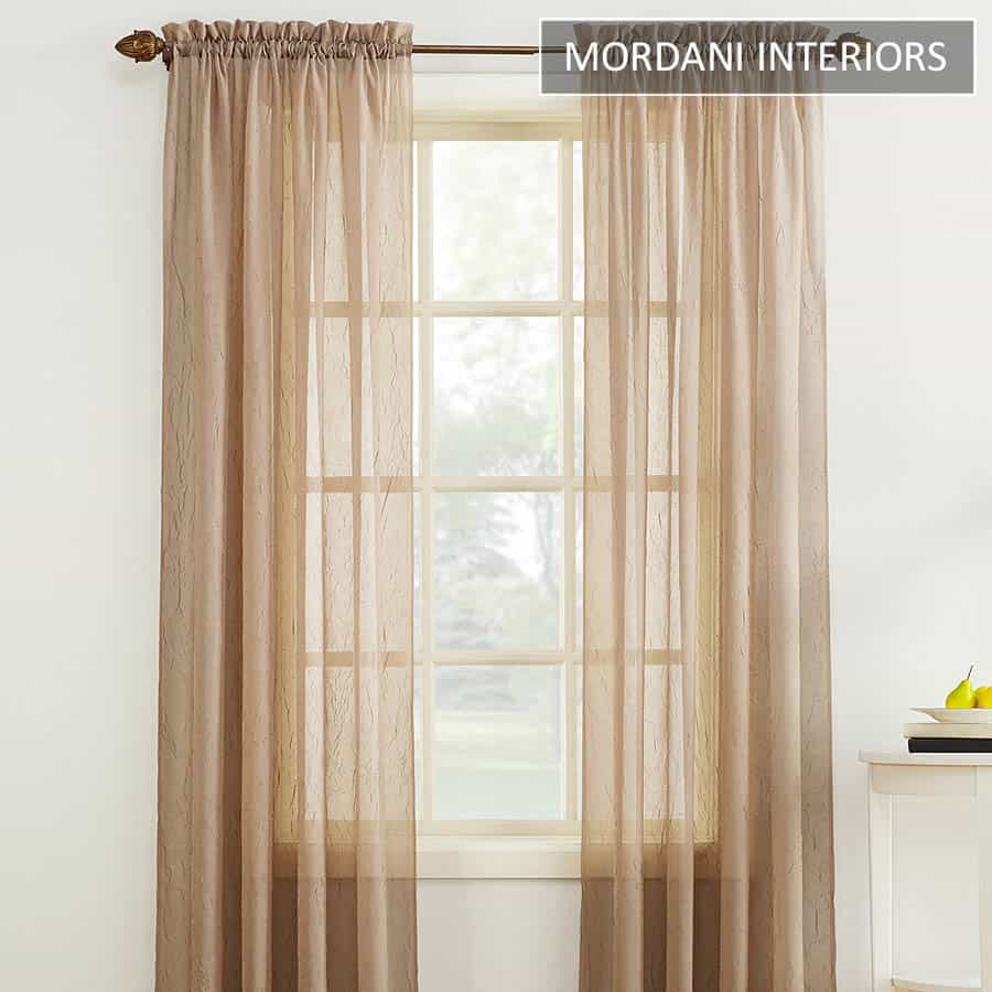 Light Brown Sheer Curtain