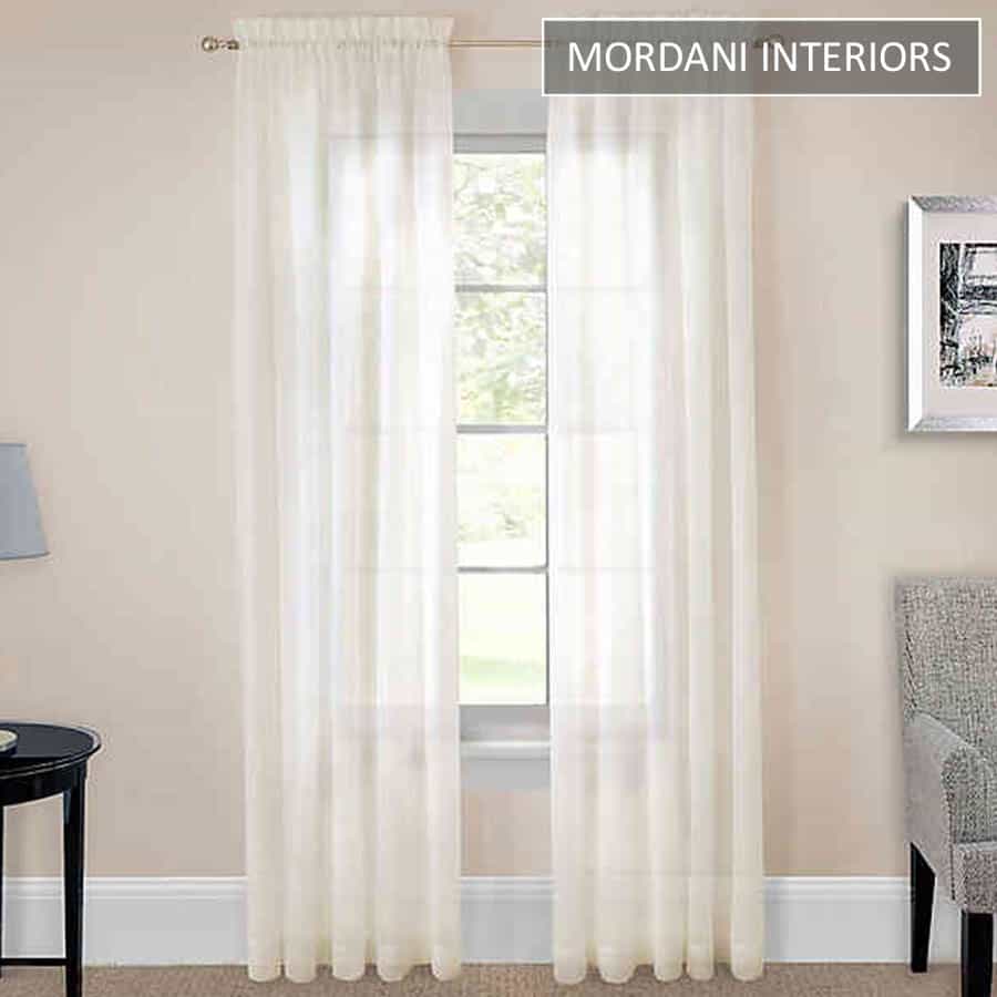 Light Cream Sheer Curtain
