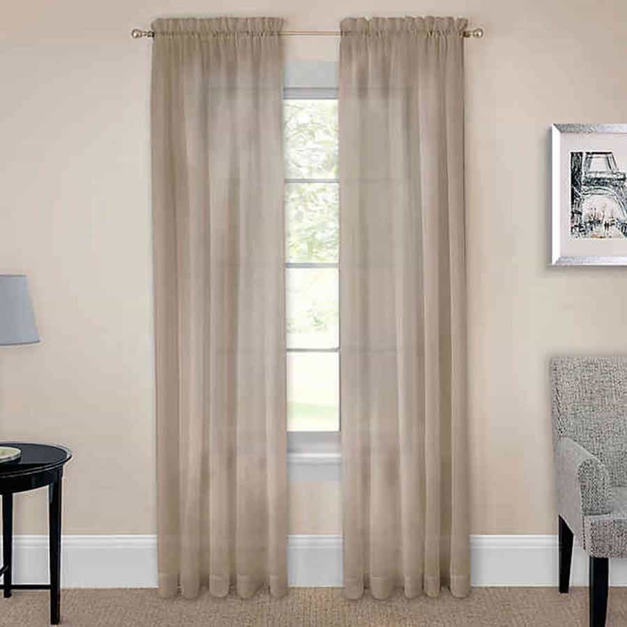Light Sand Sheer Curtain