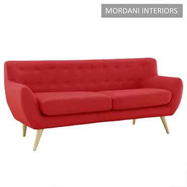 Lintel Red 2 Seater Bespoke Sofa