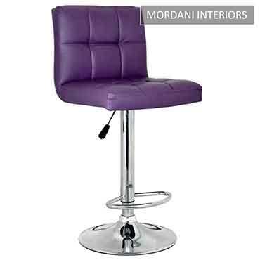 Magnolia Purple Bar Stool With Footrest