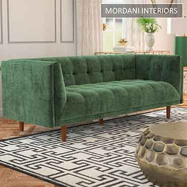   Malmo Green Designer Sofa 