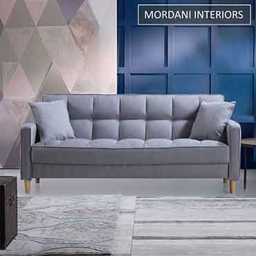 Mosipa 2 Seater Light Grey Designer Sofa