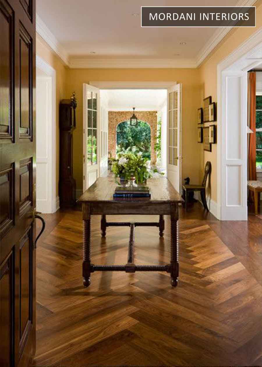 Mount Austen Herringbone wood floors