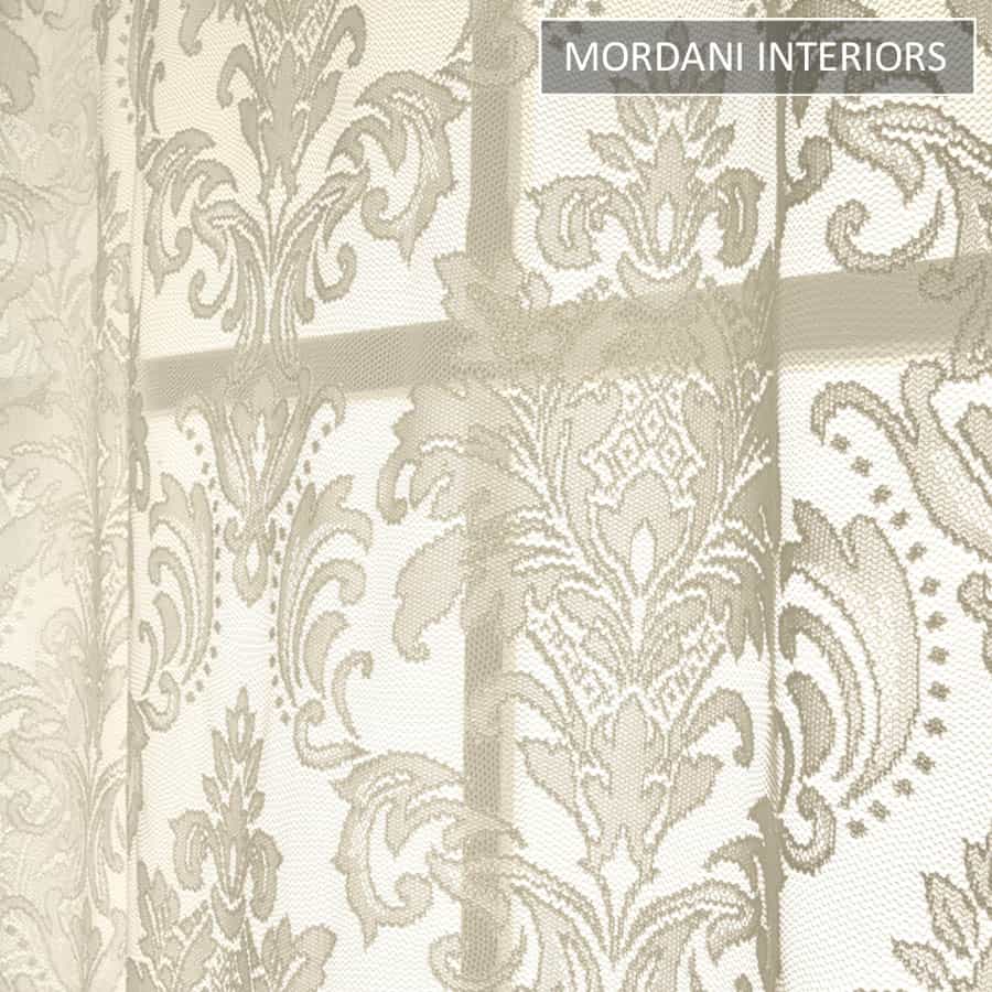 Natural Damask Sheer Curtain