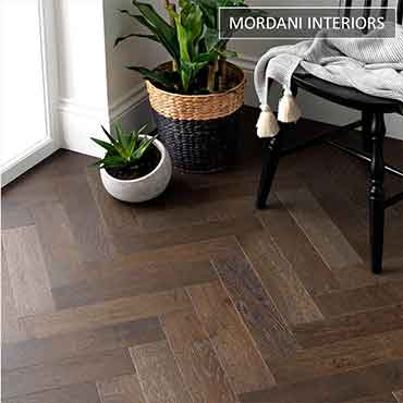 Oak Cognac Herringbone Engineered Wooden Flooring