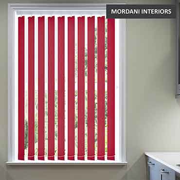 Rose Red Vertical Roller Blind