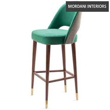 serena Green Designer  Solid Wooden Bar Stool