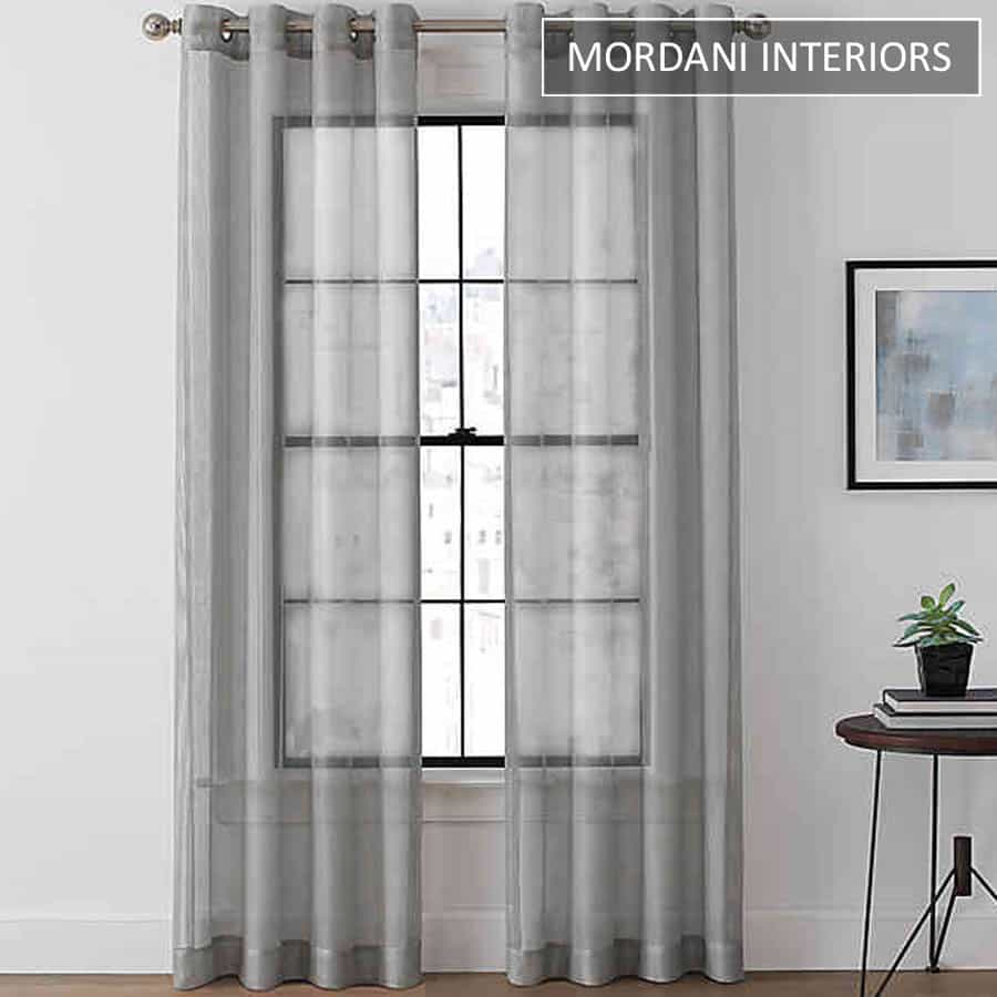Silver Sheer Curtain
