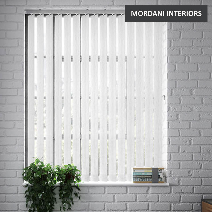 Snowy White Vertical Roller Blind