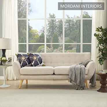 Swedish Ivy Beige Designer Two Seater Sofa 