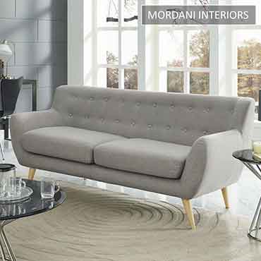 Swedish Ivy Light Grey Designer Two Seater Sofa 