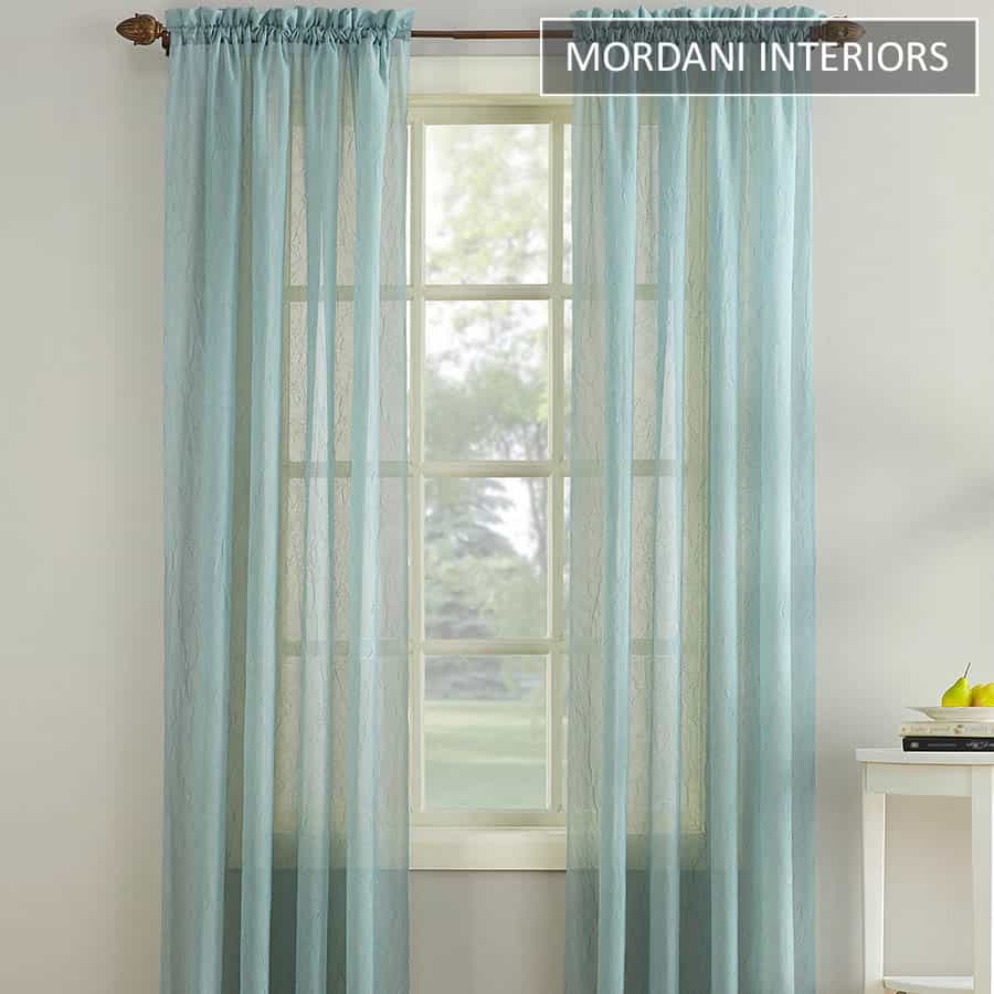 Teal Sheer Curtain