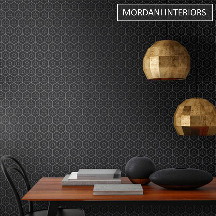 Geometric 219561 Dimensions BN Wallpaper | Mordani Interiors