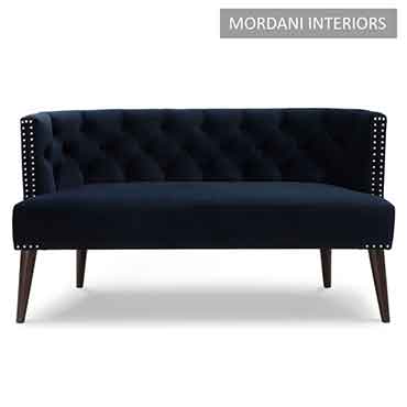 Valaro 2 Seater Navy Blue Velvet Bespoke Sofa