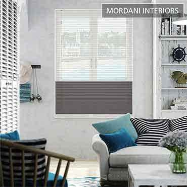 White And Brown Day And Night Honeycomb Blind