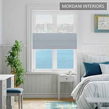 White And Grey Day And Night Honeycomb Blind