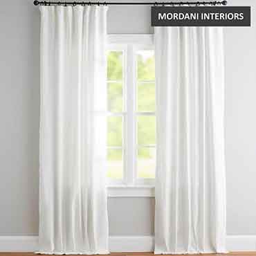 Soft White Cotton Curtain