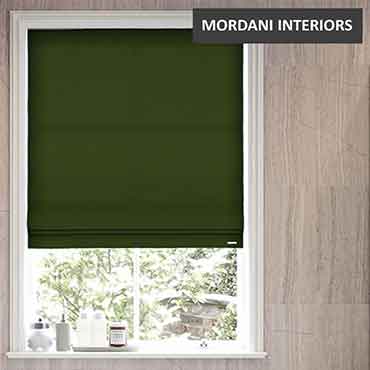 Wild Green Roman Blind